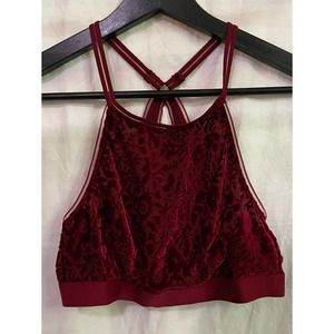 Aerie Velvet Crushed Halter Bralette